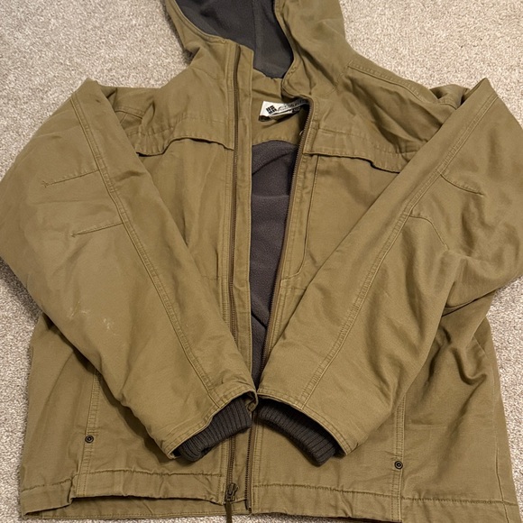 Columbia Men's Khaki Hooded Jacket - Picture 9 of 10